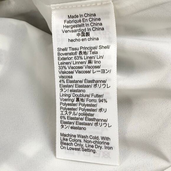 J Crew Women's Sweetheart Gingham Sheath Dress Size 2 Black White Linen Blend - Picture 12 of 16